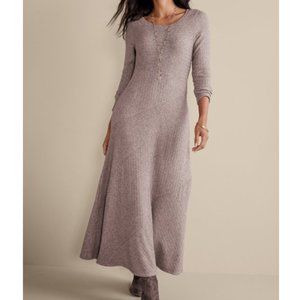 Soft Surroundings NWT Clio Brown Heather Maxi Dress size Large